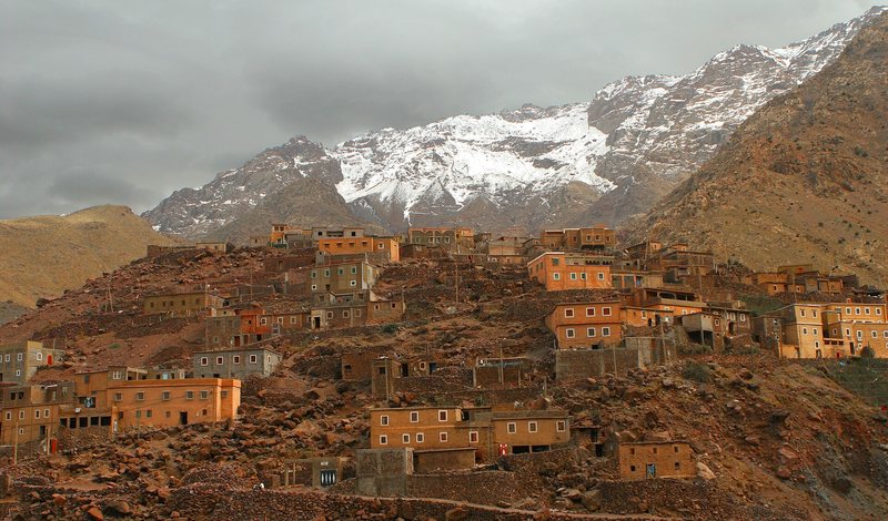 Traditional Berber village in Morocco's High Atlas