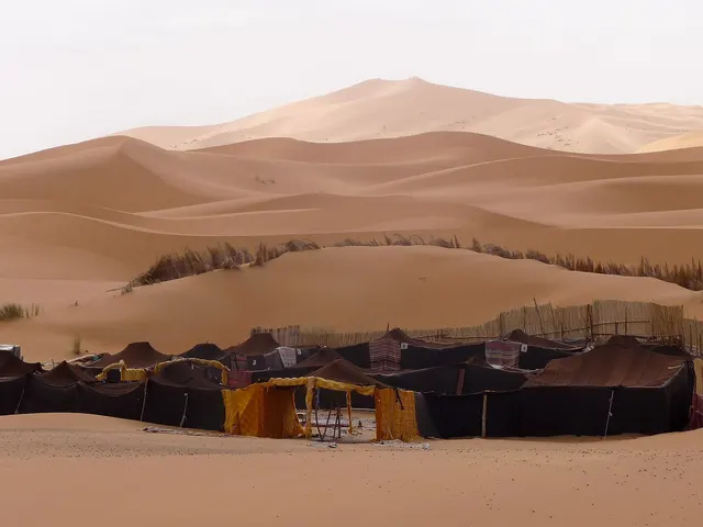Berber desert camp bivouac Erg Chebbi Morocco