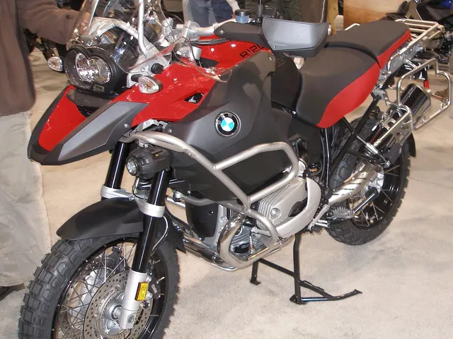 Adventure motorcycle prepared for Morocco tour